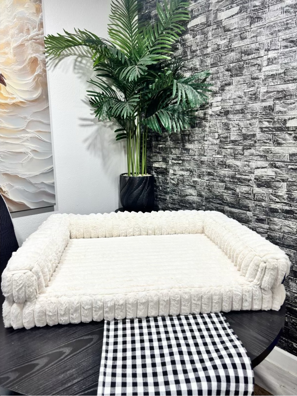 LESURE SNOWBALL LARGE ORTHOPEDIC PET SOFA 🤍🐶🐱